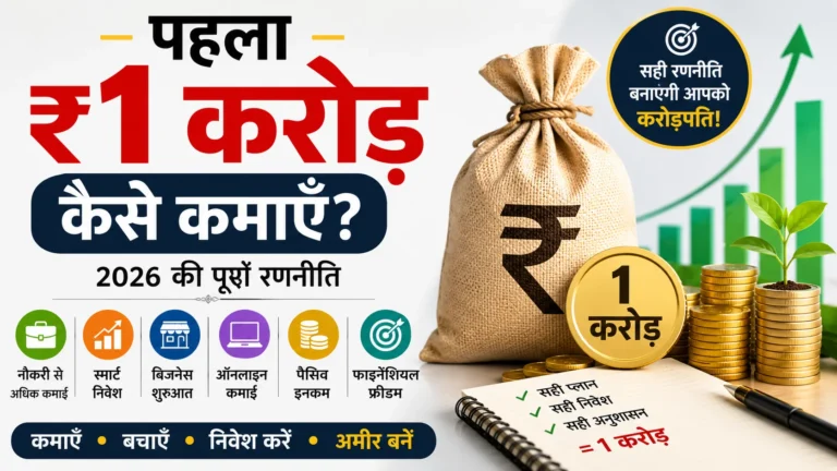 पहला 1 करोड़ कैसे कमाएँ - करोड़पति बनने की पूरी रणनीति 2026